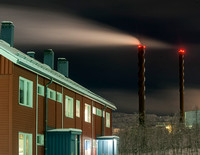 Moving smoke. Kiruna 2013